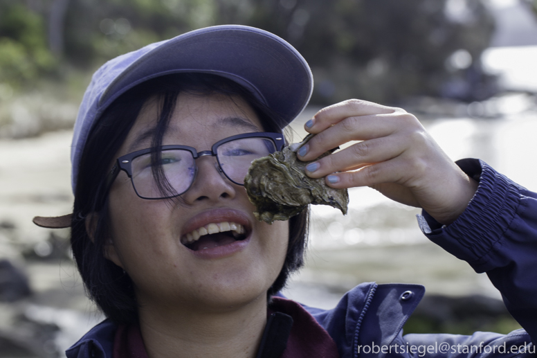 michelle with oyster